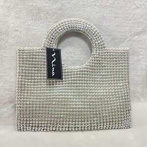 *New Low price! * Nina Ruri Silver Bead Bag